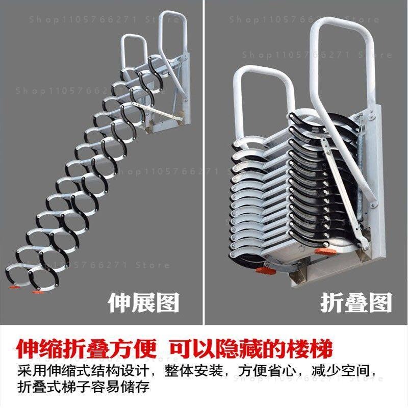 Attic Telescopic Ladder Foldab - огляд і ціна Fire Escape Ladder