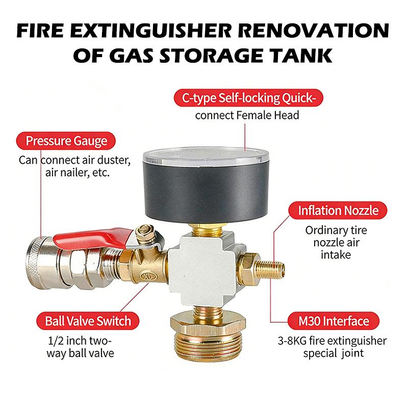 ●Small Air Tank Pressure Adapt - огляд і ціна Fire Extinguisher Small