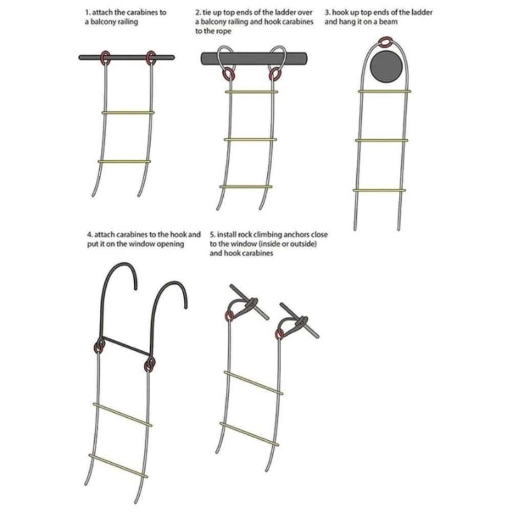 Insulated Rope Ladder Grippy S - огляд і ціна Fire Escape Ladder