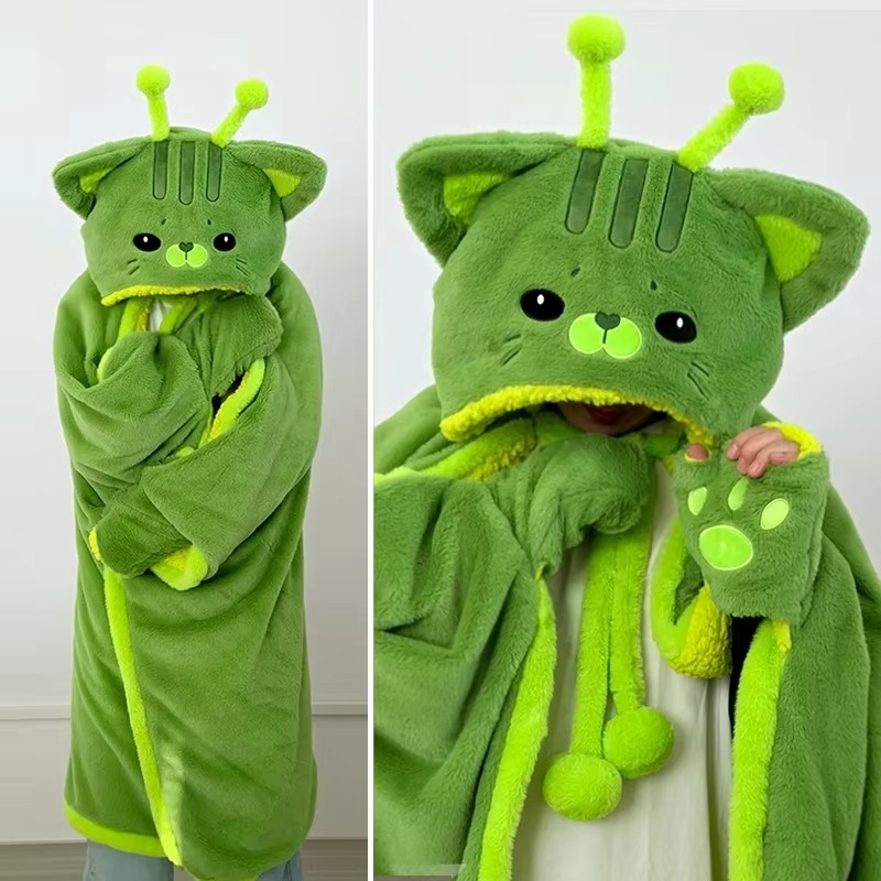 Cartoon Cute Alien Cat Hooded  - огляд і ціна Fire Blanket Kitchen