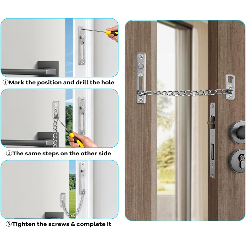Stainless Steel Door Chain Loc - огляд і ціна Security Chain Door