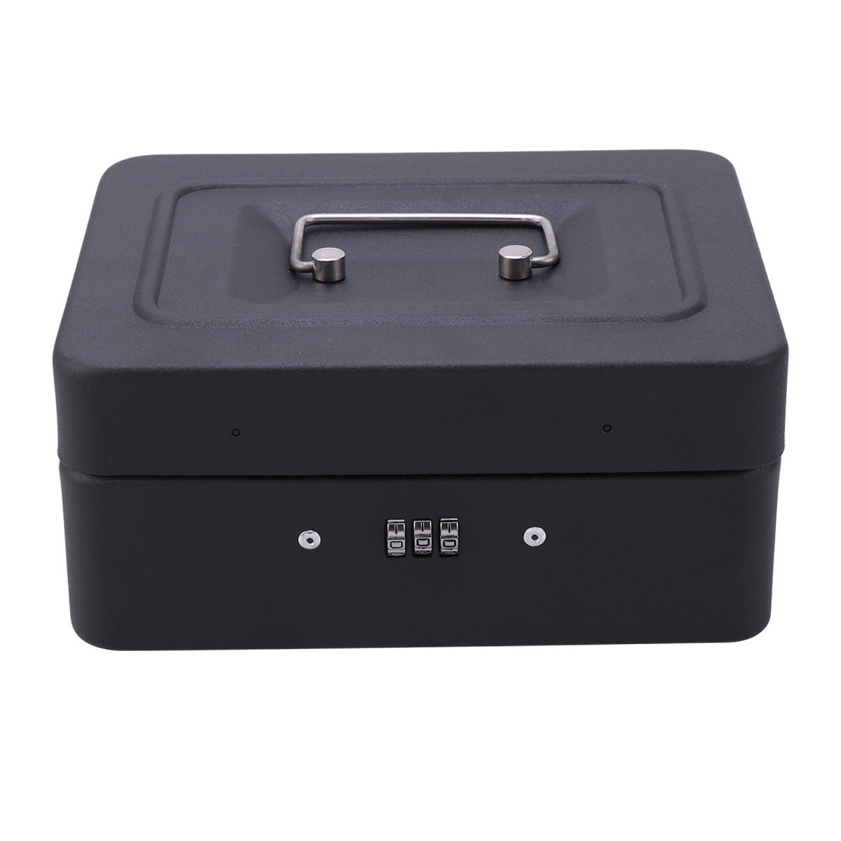 Heavy Duty Metal Cash Box with - огляд і ціна Lockbox Key Secure