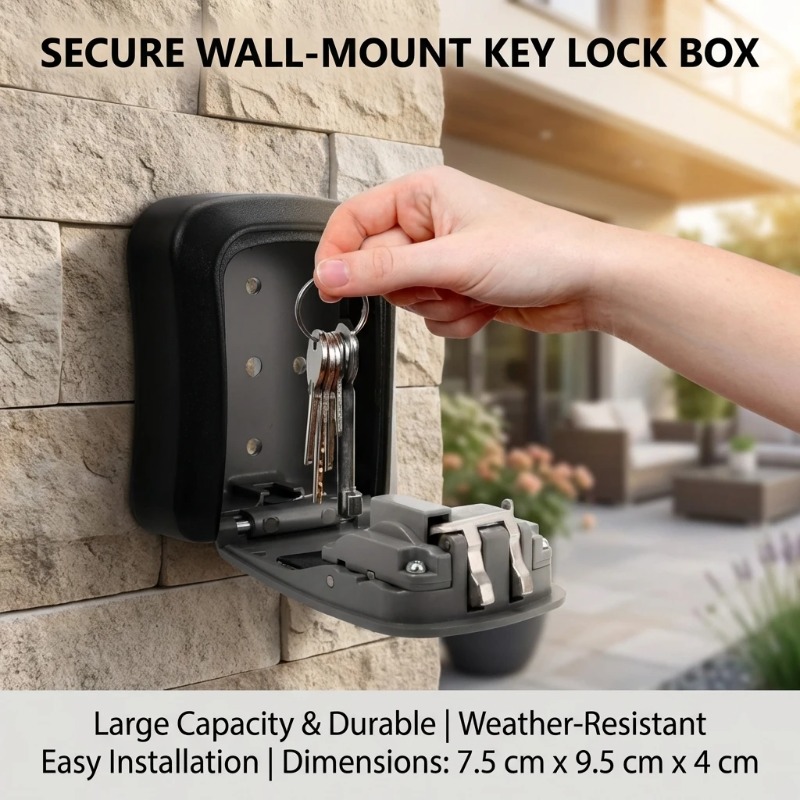 Wall Mount Key Lock Box 4 Digi - огляд і ціна Lockbox Key Secure